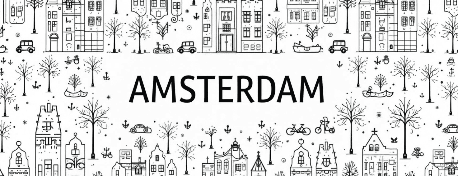 Amsterdam Cityscape Illustration