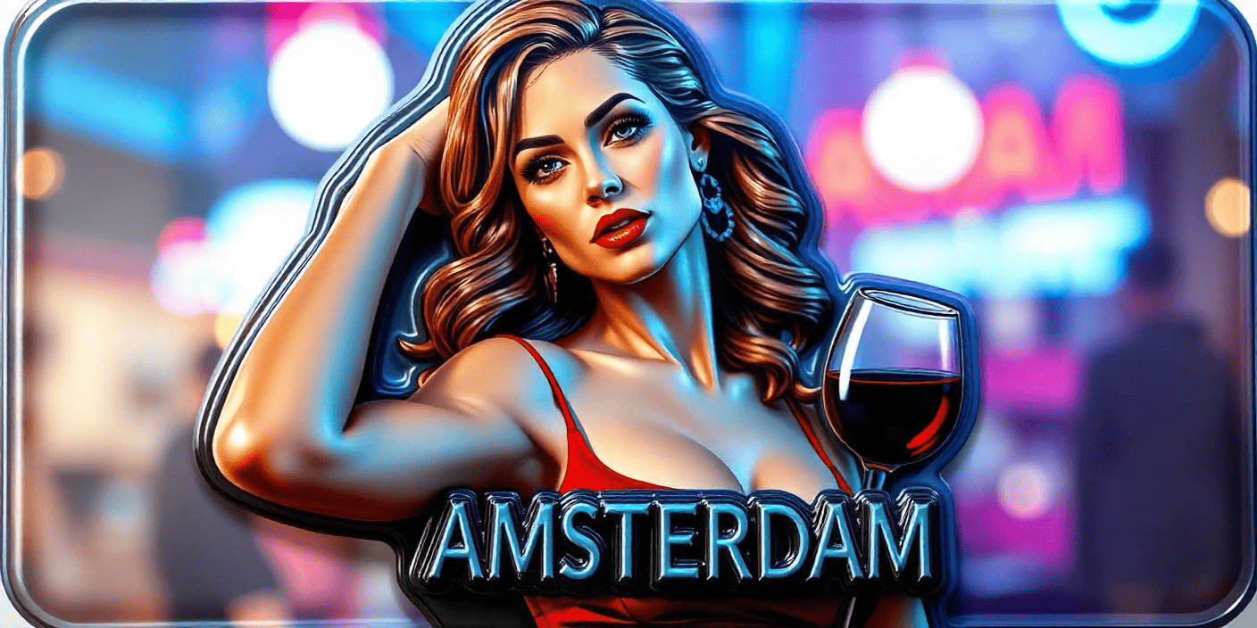 30453-2 Amsterdam Nightlife Souvenir Magnet