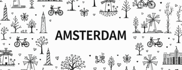Amsterdam Iconic Doodle