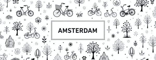 Amsterdam Bicycle Pattern