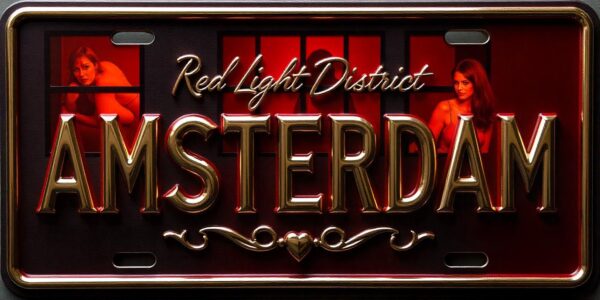 L-0010 Red Light District License Plate