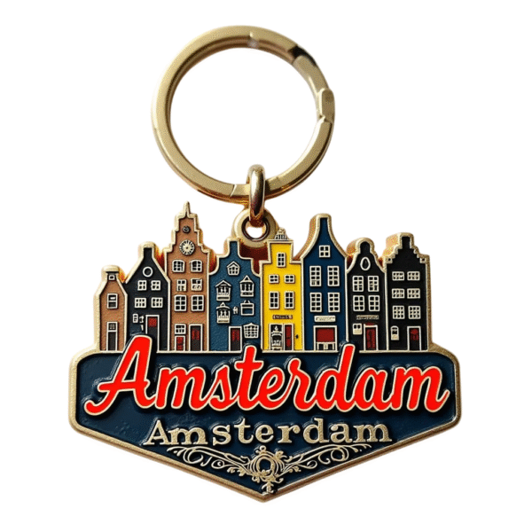 K-0018 Amsterdam Skyline Keychain