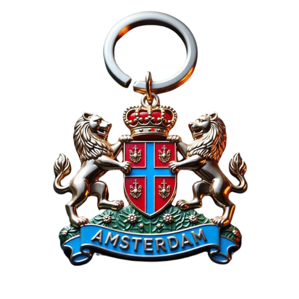 K-008 Amsterdam Royal Crest Keychain