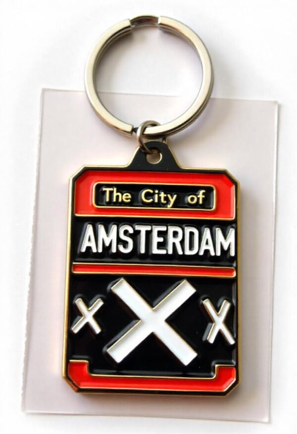 K-0010 Amsterdam City Crest Keychain